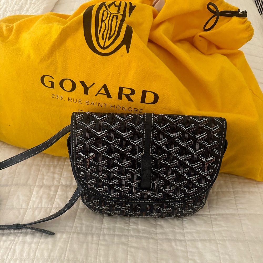 Goyard Belvedere Navy Messenger Bag